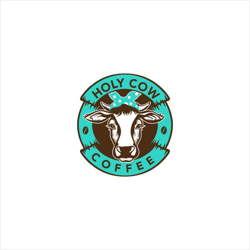 Design an Eye Catching Country Vibe Coffee Logo for "Holy Cow Coffee" Design by mahesabenar