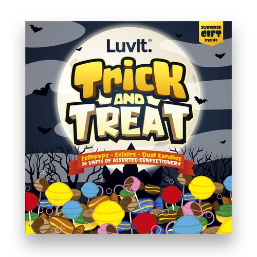 Design a cute Halloween Special Edition Kids Pack for a confectionary brand Design by Wilson8a