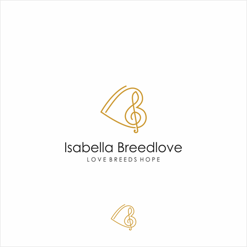 Create a powerful logo for Isabella Breedlove a new artist in the Country Music and she's Latina! Design by OriQ ✅