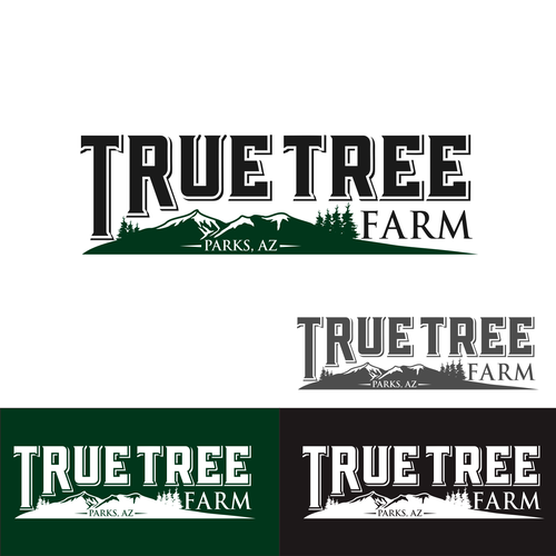 Organic logo for high elevation tree farm in Arizona. Design by Brainstorming_day