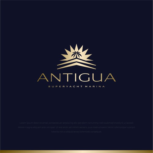 Logo for Antigua Superyacht Marina Design by harrysvellas