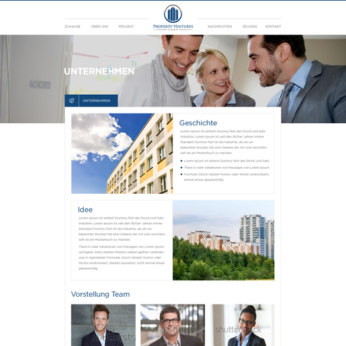 Web page design contest entry by Obizzy