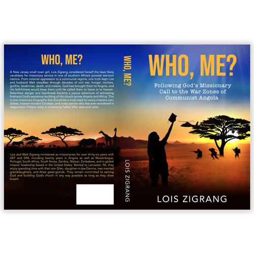 Create an Awesome Nonfiction Book Cover about a Missionary in War-Torn South Africa Design by Nitsua