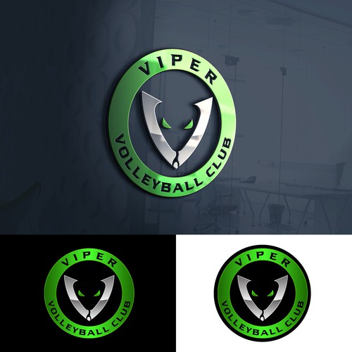 Club Volleyball logo - Viper volleyball Design by Artborg™