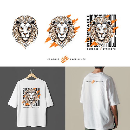 Designs | Lion tshirt design to inspire men to greatness | T-shirt contest