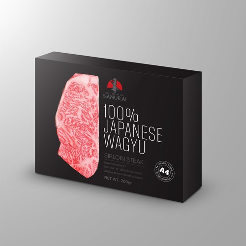 100% JAPANESE WAGYU STEAK Design by maxponto