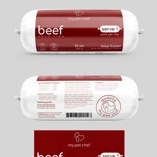 Premium Fresh Dog Food Design by Totoya