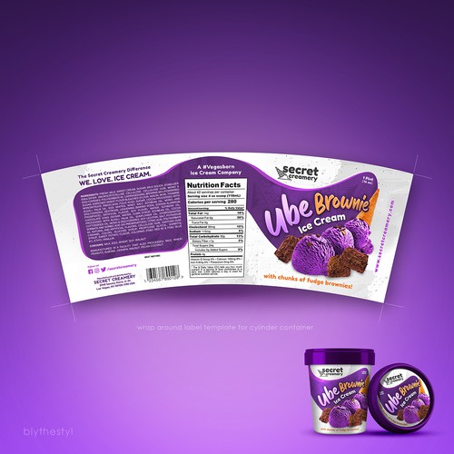 Ice Cream Packaging for Ube Ice Cream Design by marketingmaster