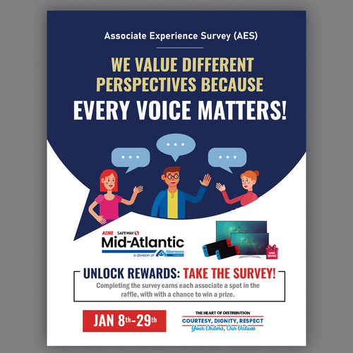 Acme Survey Need 100% Participation Design by Smarika Ahuja ❤