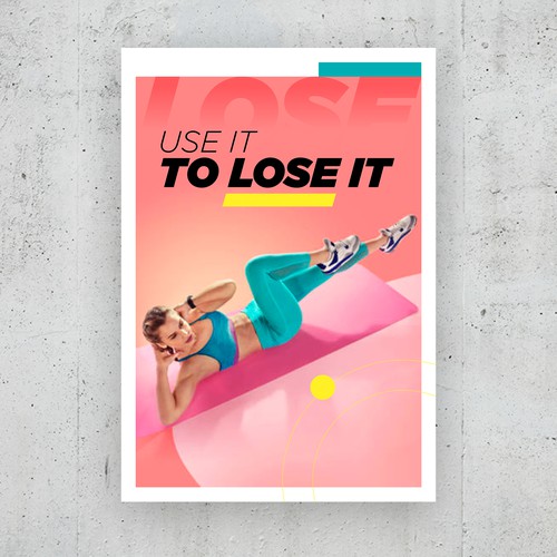 3 Digital Course Posters for a New Fitness App Design by Héctor Ovidio Miranda