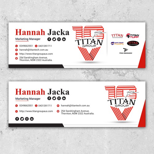 Update my Email Signature x 2 for Group of Companies | Logos Supplied! Design by AlmightyG