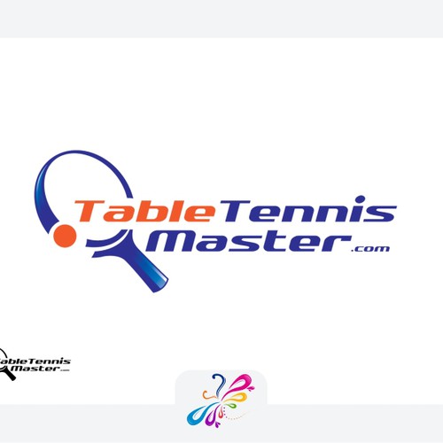 Creative Logo for Table Tennis Sport Diseño de Custom Logo Graphic