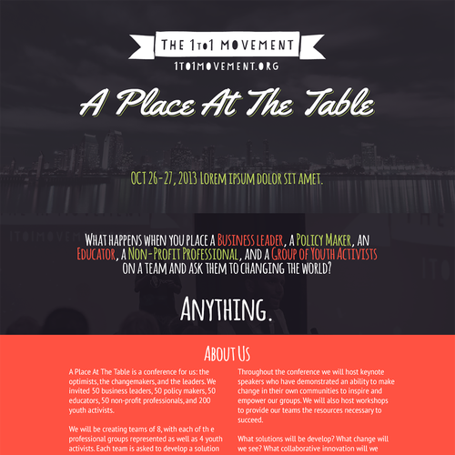 Create an event registration for a youth-based conference Design von IX Pixels