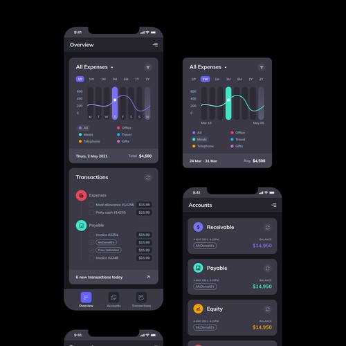 Designs | Innovative Design Needed for IOS Accounting App | App design ...