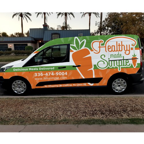 Design an eye popping van wrap for a fresh meal delivery service Design by xen art