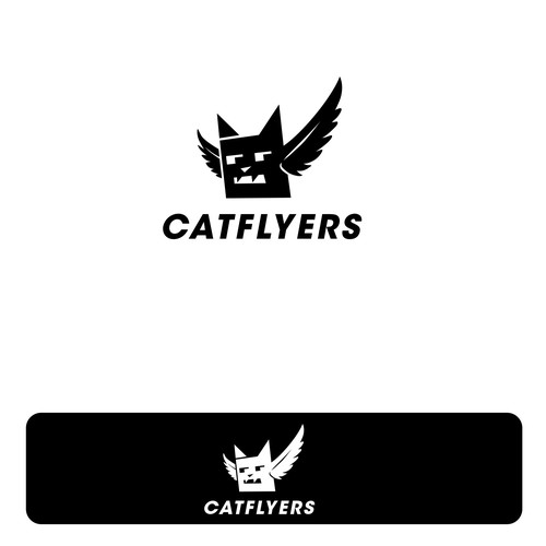 Design di Blend images to create flying cat sneaker logo: CATFLYERS di Gunsganesh