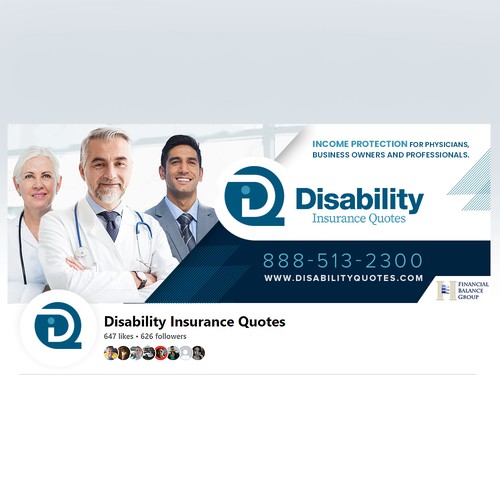 Need to make insurance interesting! Design Facebook and LinkedIn covers/banner that attract customer Design by MotivatedDesign