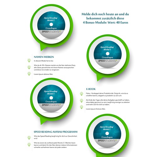 Landing page design contest entry by Marrlon