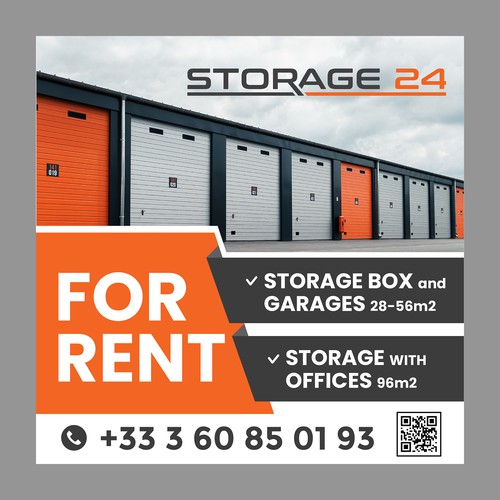 Creative banner design for a storage company Design by dezignedge*