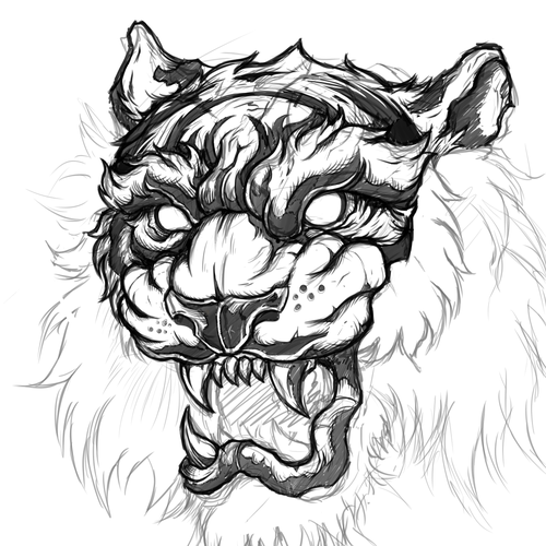 Unique tiger and claw tshirt design - design for us long term, concursos de  Camiseta