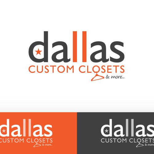 logo for dallas custom closets Design by FontDesign
