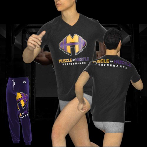 COMPETE and build a STRONG logo for hard-working athletes! Design by Rita Harty®