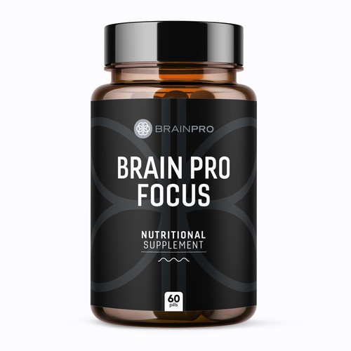 Design a product label for a bio hacker brand - Brain Pro Design by rizal hermansyah