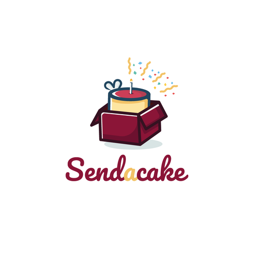 Send A Cake needs a gorgeous fun logo Design by Emmevi_design