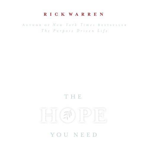 Design Rick Warren's New Book Cover Design by Parachute Creative