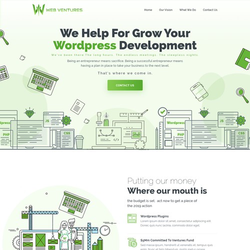 Web page design contest entry by MercClass