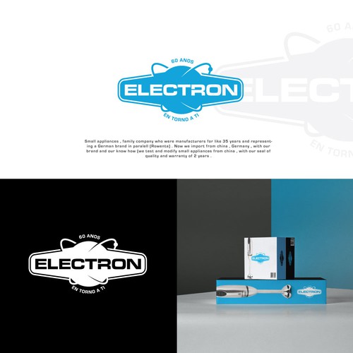 Newlogo designwith the electron drawn as a solid logo-ontwerp door Hamlet/simba14