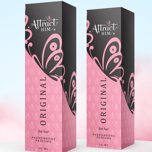 Design Perfume Box and Label for "Attract Him" scent to appeal to women Design by bcra