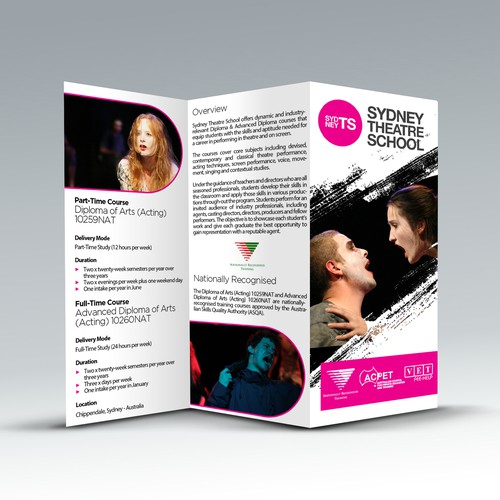Sydney Theatre School Brochure デザイン by Worker218