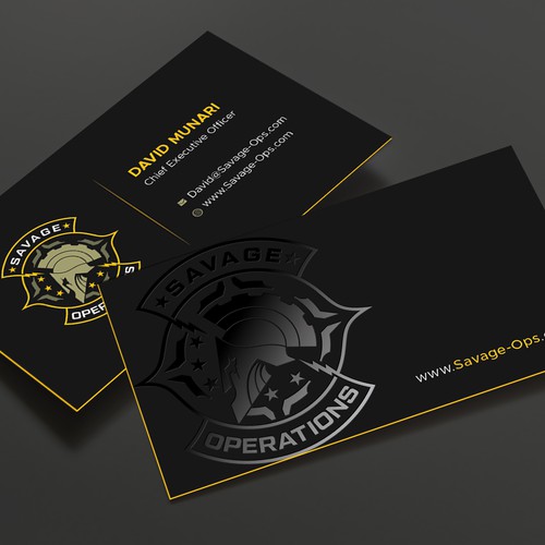 Business Card & Letterhead for Armed Security Agency Design by TanLearn
