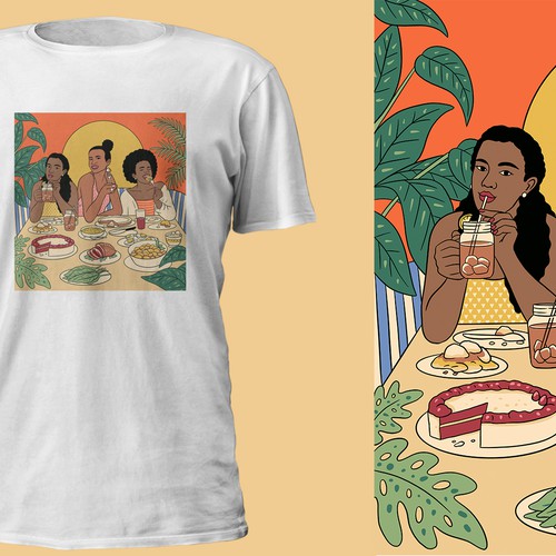 Soul Food/Foodie Themed T-Shirt Designs Design von thegarapan