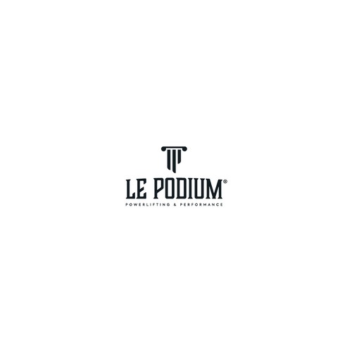 Minimalistic logo for a new powerlifting gym Design by MartinRosadilla