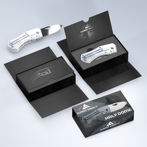 Premium EDC Knife Packaging Design Design by devel00per