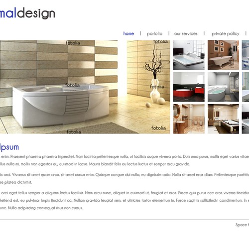 1-3 Page Website Template Design von anndrea
