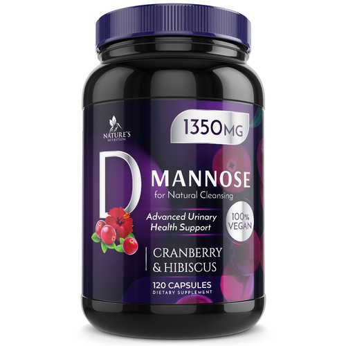 Colorful D-Mannose Design Needed for Nature's Nutrition Design by Wfemme