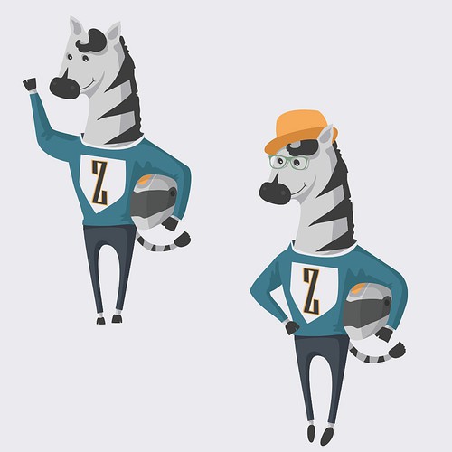 Mascot/Character Design - Zebra Design by yokunen