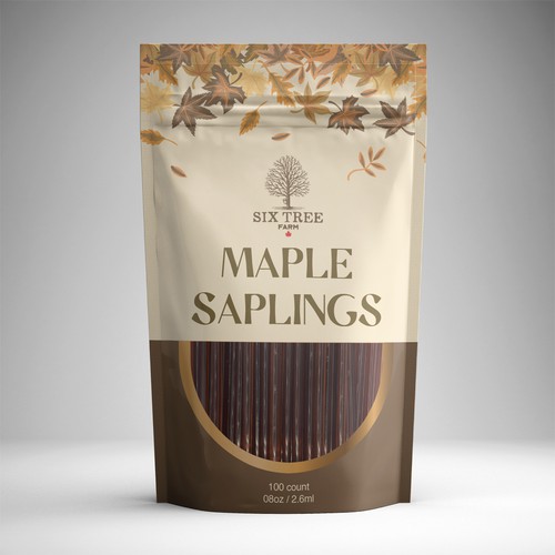 First ever production Maple Syrup Stick label Design by interaksi