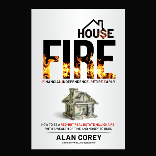 Eye-catching BOOK COVER with REAL ESTATE and EARLY RETIREMENT focus Design by Nat Pearl Designs