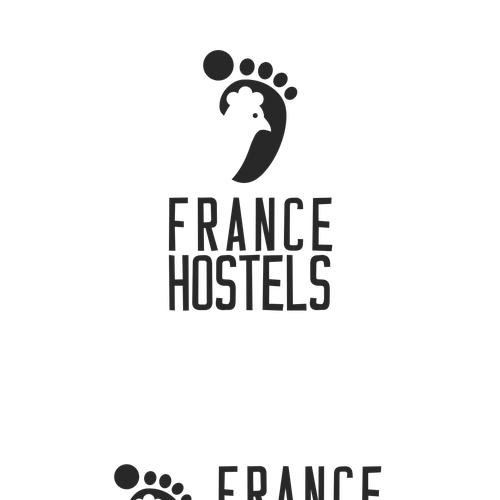 Create a corporate identity for a new french hostel operator Design by curveArt