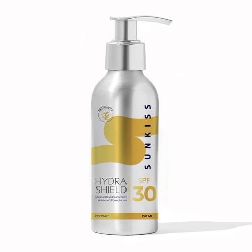 Luxury Sunscreen Label Design by Yachi Studio