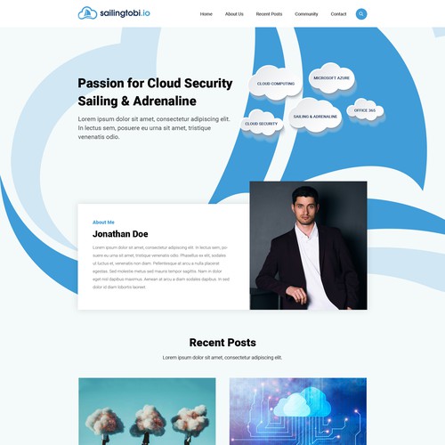 WordPress theme design contest entry by OMGuys™