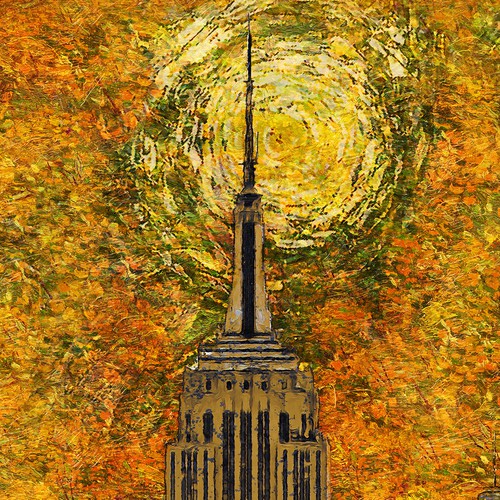 City Scape Van Gogh Style Design by duskpro79