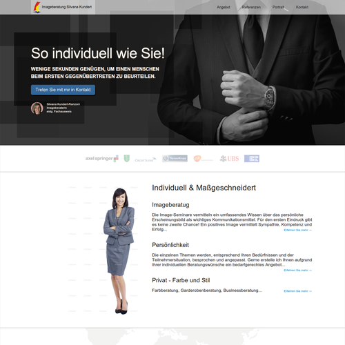 Proposta di design per un contest della categoria Design di sito web realizzata da Sebastians