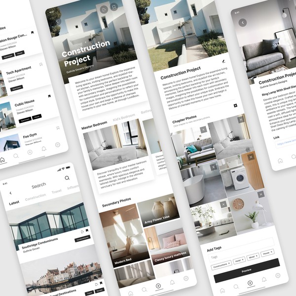 App for creating image based portfolios