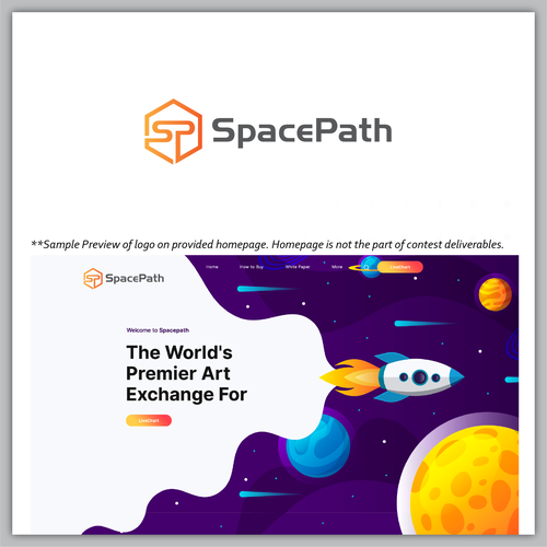 SpacePath Logo Contest winner will receive $500 Réalisé par Affineer