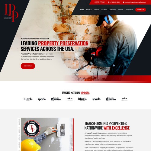 Design a Modern Property Preservation Website Company Design by keilaMaria